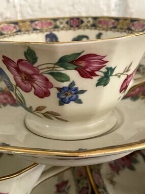 Black Knight Palmiero Vintage Teacup & Saucer Czech - FOR ONE SET Multi Avail